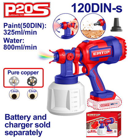 Pistola para pintar de 20V