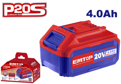 Batería de Iones EMTOP de litio 4.0 Ah - EMTOP MEXICO