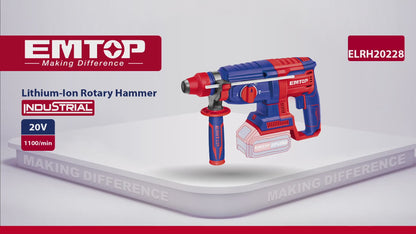 Rotomartillo SDS Plus inalámbrico 20V, Brushless