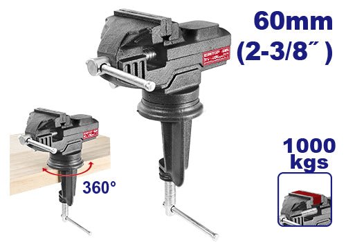 Tornillo de banco para joyero de 2-3/8" - EMTOP MEXICO